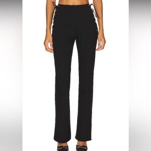 superdown Jeneh Lace Up Pants in Black